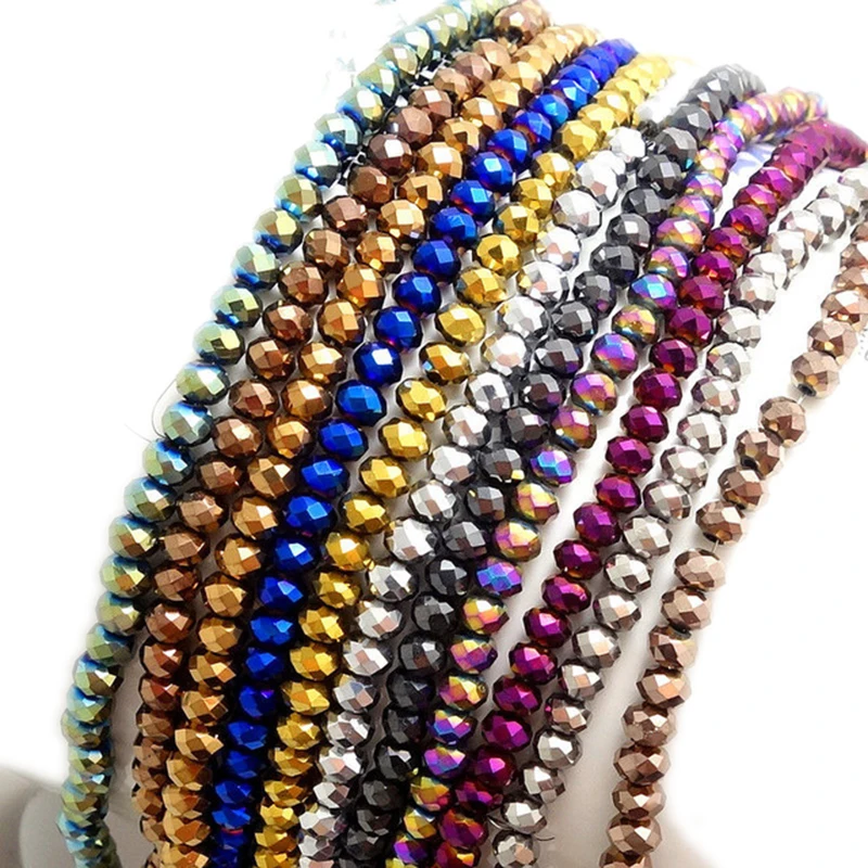 STENYA 4*3mm cristal tchèque perles Rondelle pierre perles bijoux à bricoler soi-même résultats entretoise boucle d’oreille bracelet à breloques collier accessoires