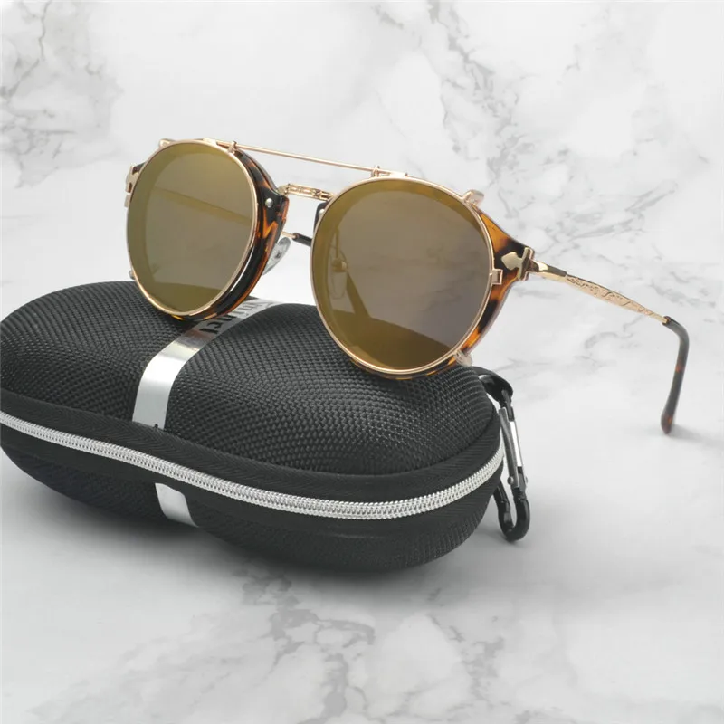 

MINCL/2019 Men Myopia sunglasses Clip Magnetic Polarized Myopia Driving Glasses Clip On Dual Purpose Driving mirror goggles NX