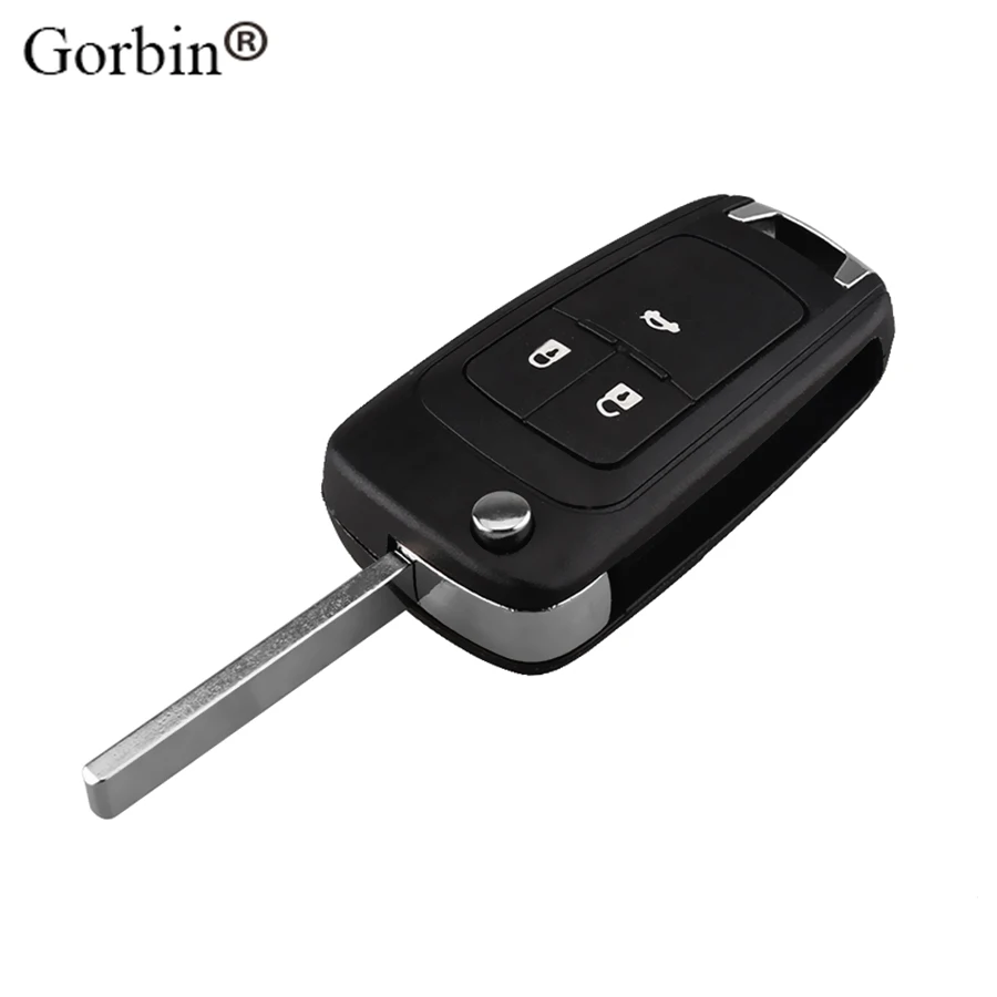 GORBIN 2/3 замена кнопки складной дистанционный ключ-брелок от машины сумка в виде ракушки для Vauxhall, Opel Insignia Astra J Vectra Zafira C Omega Mokka