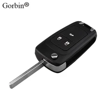 GORBIN 2/3Button Replacement Folding Remote Car Key Fob Bag Shell for Vauxhall Opel Insignia Astra J Vectra Zafira C Omega Mokka
