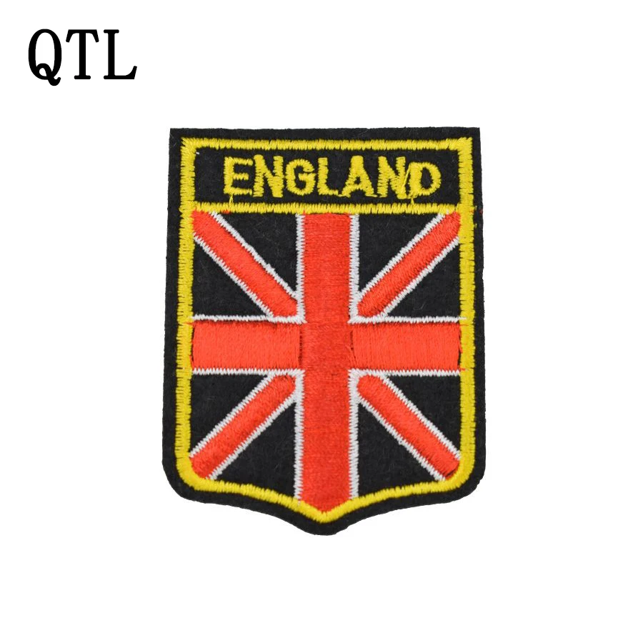 

5PCS England Badges Flags DIY Patches for Clothing Embroidered Patch Applique Iron on Patches Sewing Accessories for Garments