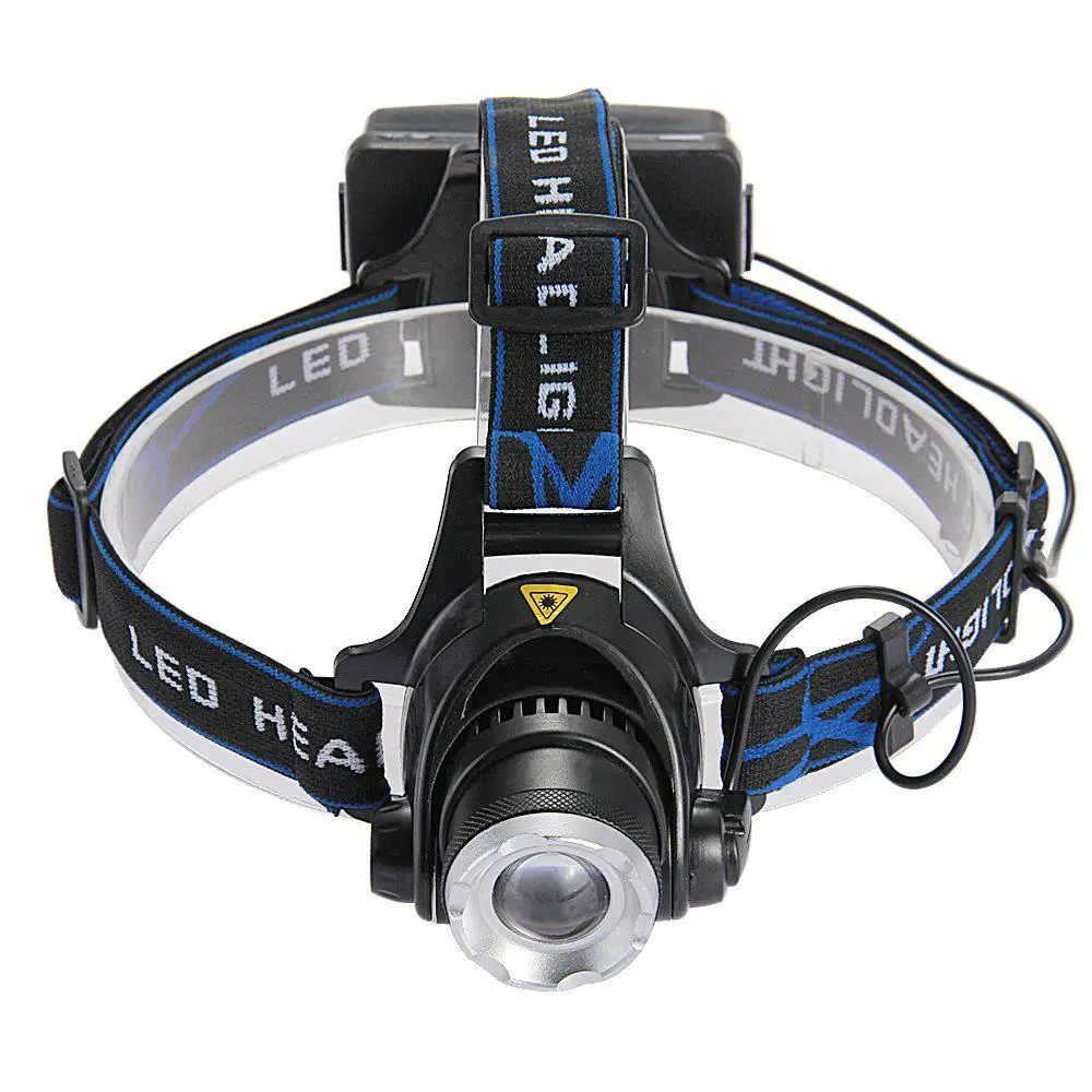 

Torch Head Light Lamp Headlight XM-L T6 1600LM White Light with Charger Charger 2x 18650 Battery in Free 3 Mode Operation Alum