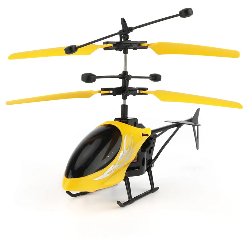 ESAILQ Vol Mini RC infrarouge à induction Hélicoptère avion Flashing Light jouets pour enfant Vert 