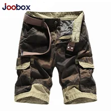 Joobox новые мужские шорты Карго Военная, Армейская, камуфляжная шорты хлопок летние мужские s тренировки Короткие Мульти Карманы дизайнер без пояса