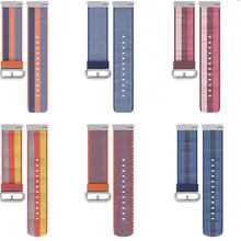 Тканые нейлоновые тканевые спортивные часы ремешок браслет ремешок для Fitbit Versa умные часы с быстроразъемные контакты