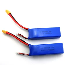 2 unids 11.1 v 2800 mah 3 s batería para wltoys v303 xk x350 cheerson cx-20 rc drone quadcopter cx20 piezas de repuesto