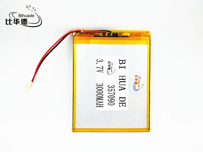 Литиевая батарея li-po 357090 3,7 V 3000 mah литий-полимерная батарея с защитной платой для КПК