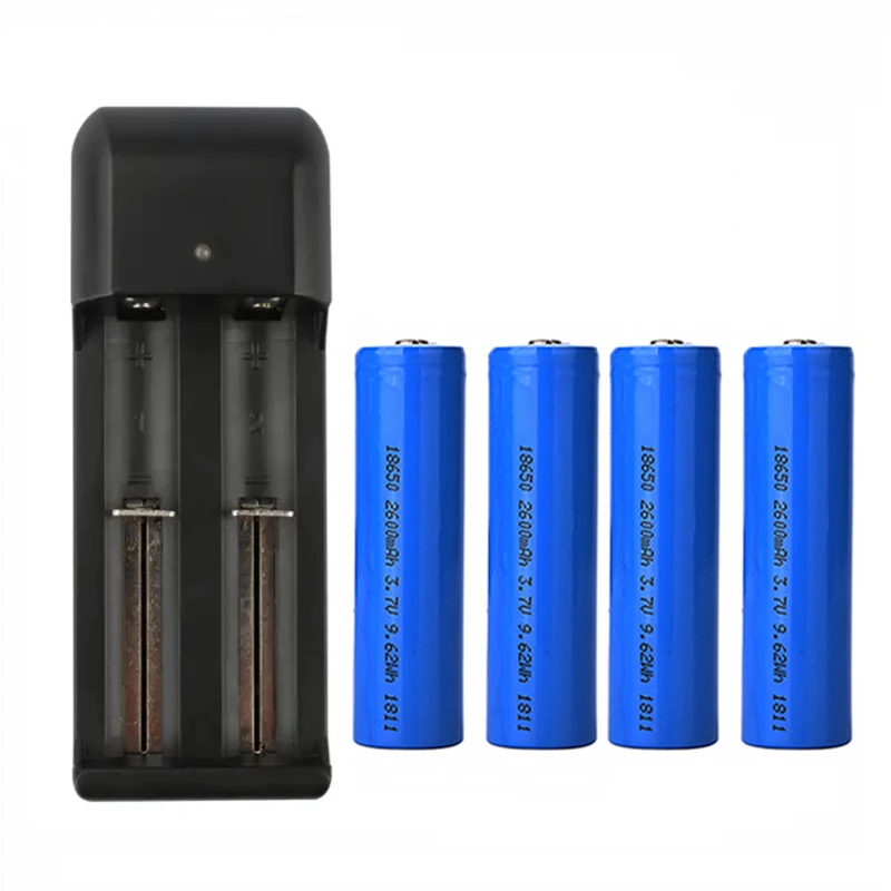 

18650 EKEN Wifi Doorbell Battery 2600mAh Intercom Battery with Dual Charger for EKEN Door Bell for E-cigarette Battery