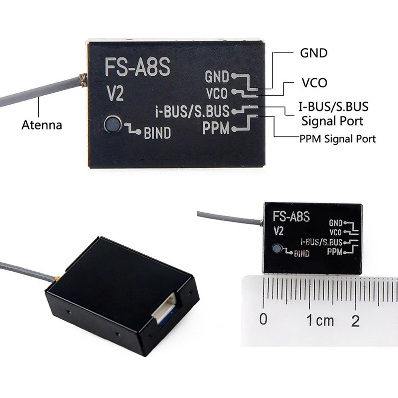 Радиосистема с ЖК передатчиком и приемником 6 каналов 2 4G AFHDS 2A w/FS i6 V2 для гоночного