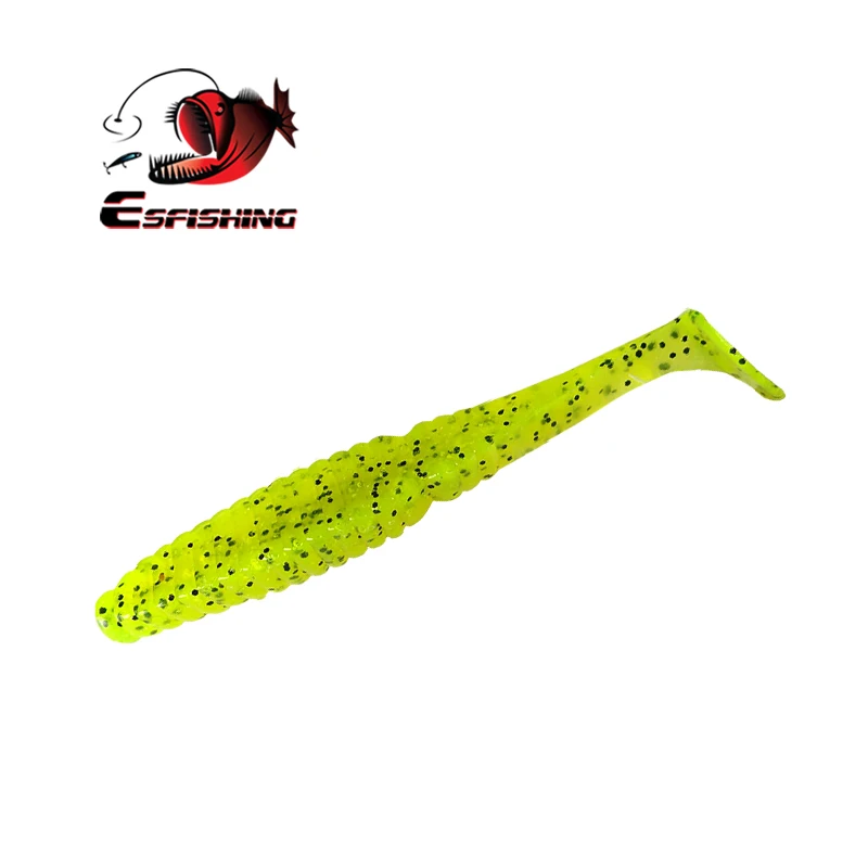 Señuelos de Pesca de trucha Pesca 6 unids piezas cebo de silicona señuelos cebo suave 10 cm/7,2G Stagger Shad 4 \