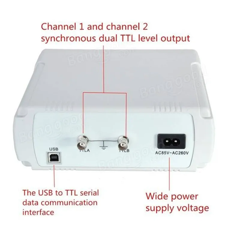 ZEAST FY3224S 24 МГц двухканальный произвольной формы DDS функция генератор сигналов Синусоидальная квадратная волна развертки счетчик