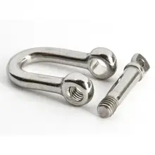 Высокое качество сплав регулируемый O и U форма якорь Скоба Открытый выживания веревка Паракорд Браслет Пряжка для спорта на открытом воздухе