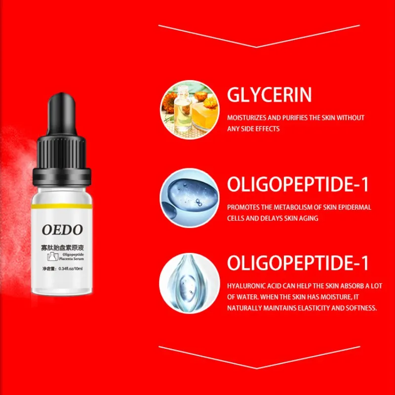 Oligopeptide плаценты угревая кожа отбеливающий Восстанавливающий тонкой poresrejuvenating жидкий экстракт, чтобы удалить от акне k2