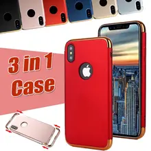 10 шт. Гибридный 3 в 1 Пластиковый ударопрочный Твердый чехол для iPhone 11 Pro Max XS XR X 8 7 6 6S Plus SE 5 5S Защитный матовый чехол