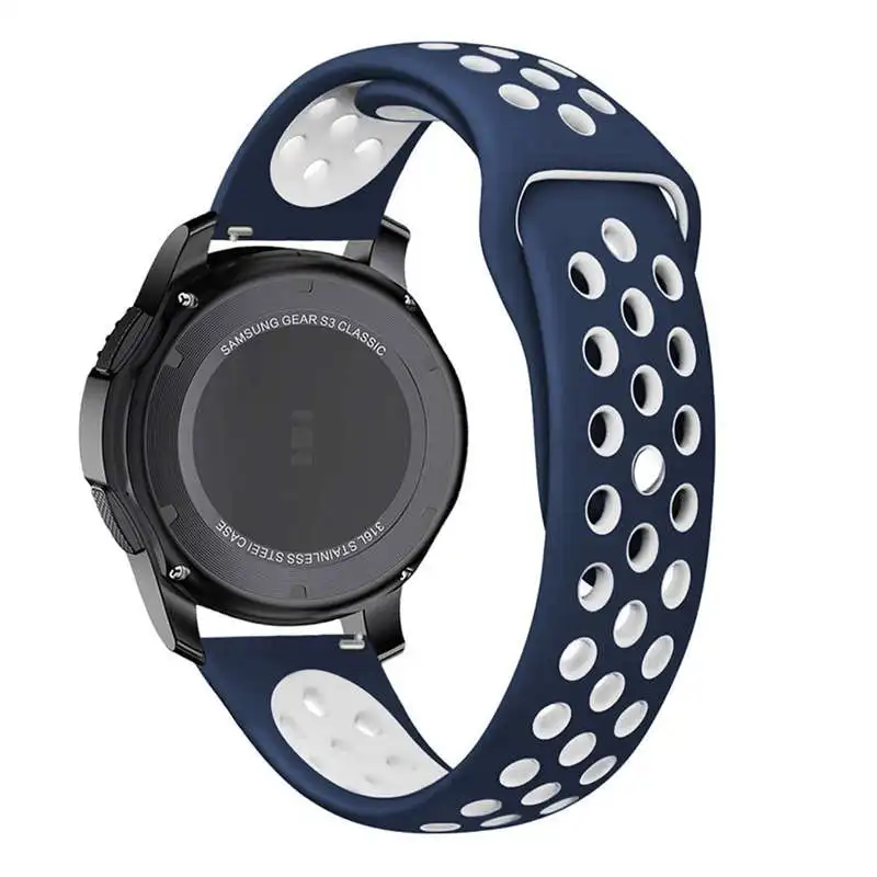 Силиконовый спортивный сменный ремешок для samsung gear S3 Frontier браслет 22 мм ремешок для gear S3 классические умные часы мужские резиновые