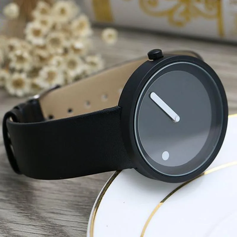 

Simple Fashion Creative Concept No Pointer Women Wrist Watches New Minimalist Japanese Quartz Movement Men Watch Wristwatch BH