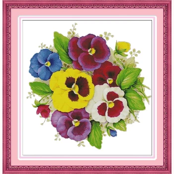 

Phalaenopsis flowers colorful Wholesale Needlework,Stitch,14CT Cross Stitch,Sets For Embroidery Kits, Counted Cross-Stitching