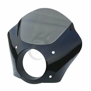 

Black Smoke Gauntlet Headlight Fairing For Harley Sportster XL Street XG 500 750 FXD FXDC