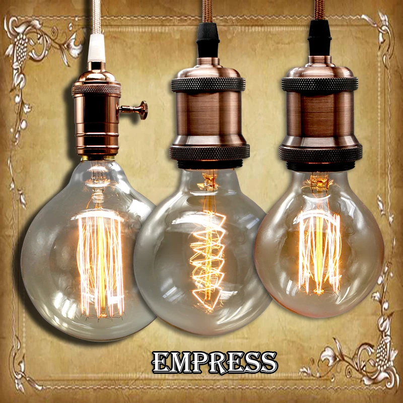 

G125 G95 G80 edison bulb 110/220V dimmable ampoule Vintage Light Blub Lampada Light Incandescent Filament Bulb Retro edison Lamp
