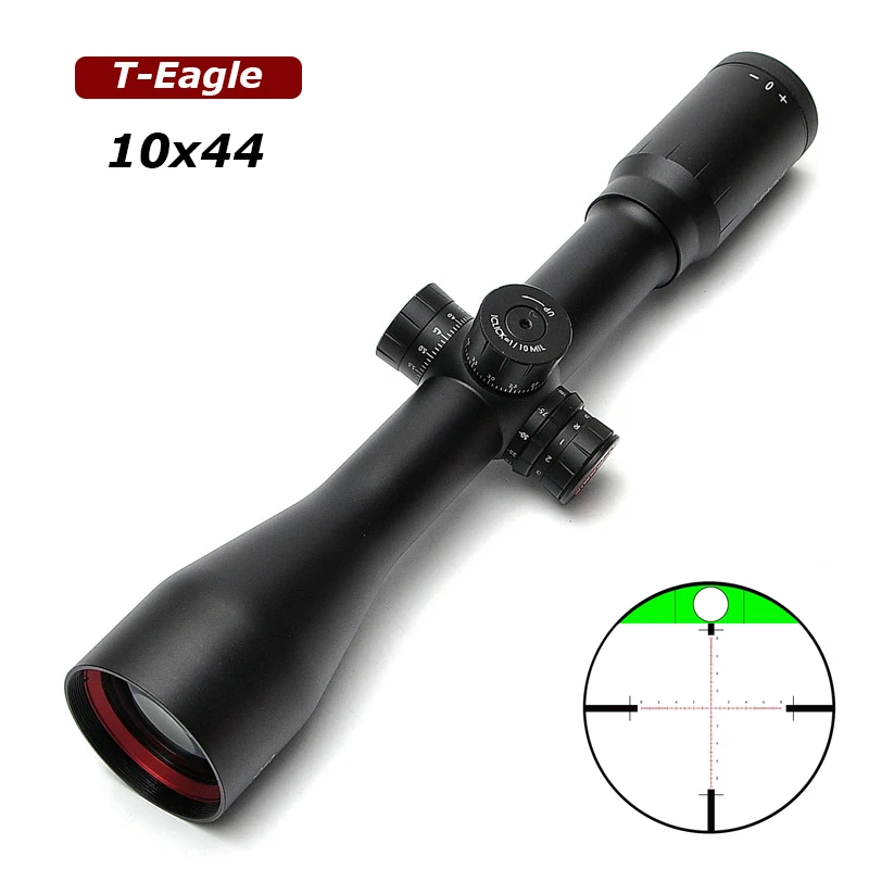 10x44 Sniper Riflescope Side Focus Parallax Adjustment Rifle Scope