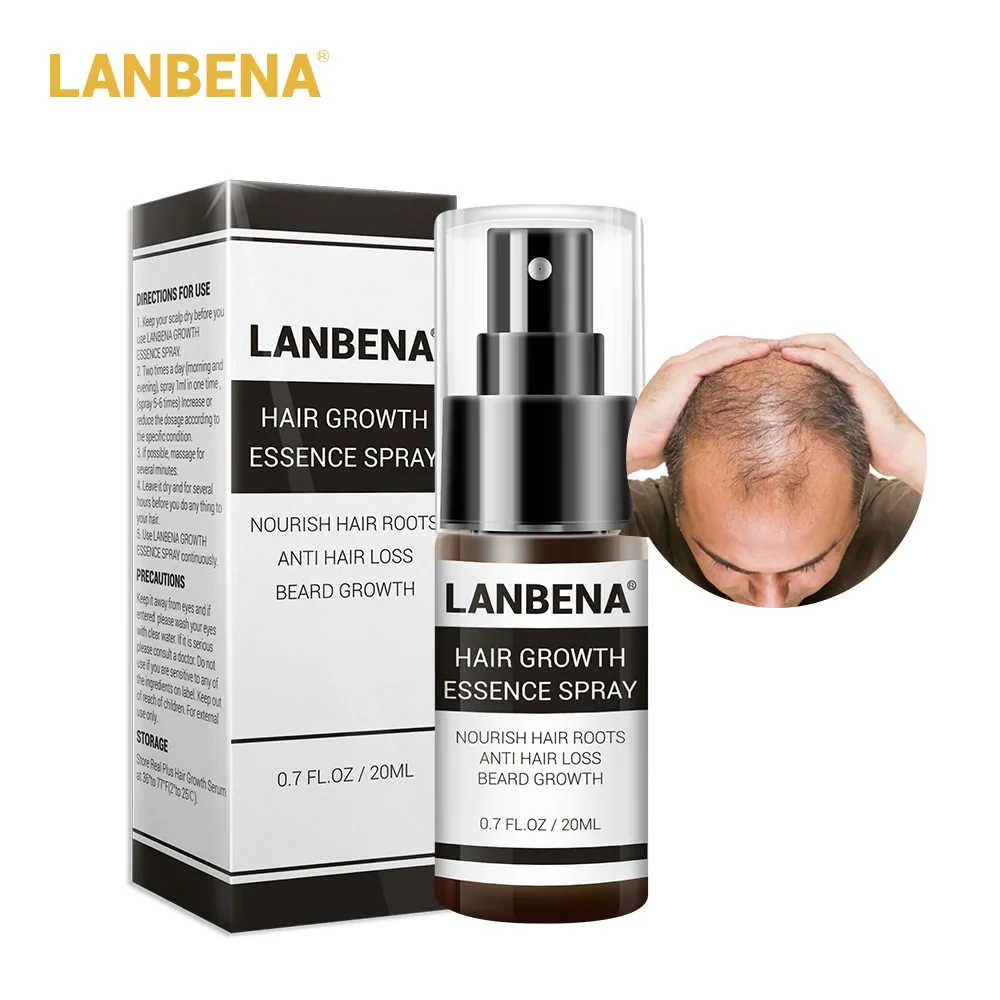 

LANBENA Hair Growth Essence Spray Product Preventing Baldness Consolidating Anti Hair Loss Nourish Roots Easy To Carry Hair Care
