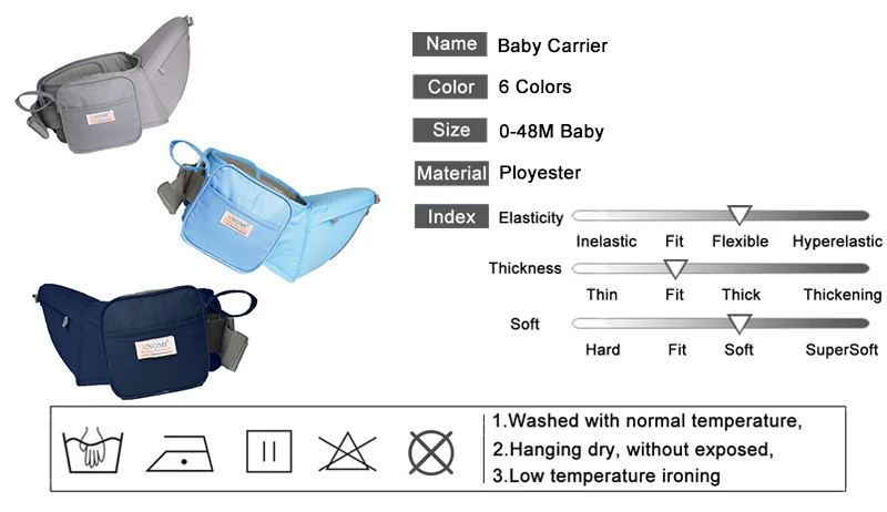 OLN кенгуру для новорожденных талии стул кенгуру Детские Хип сиденья слинг оснащен карман с рюкзаки для ребенка Хип мест
