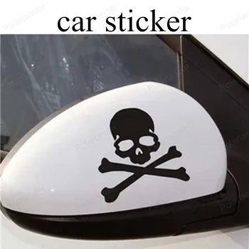 

cool creative Reflective car stickers Rearview mirror skeleton skull stickers phantom Ghost Rider skull car stickers