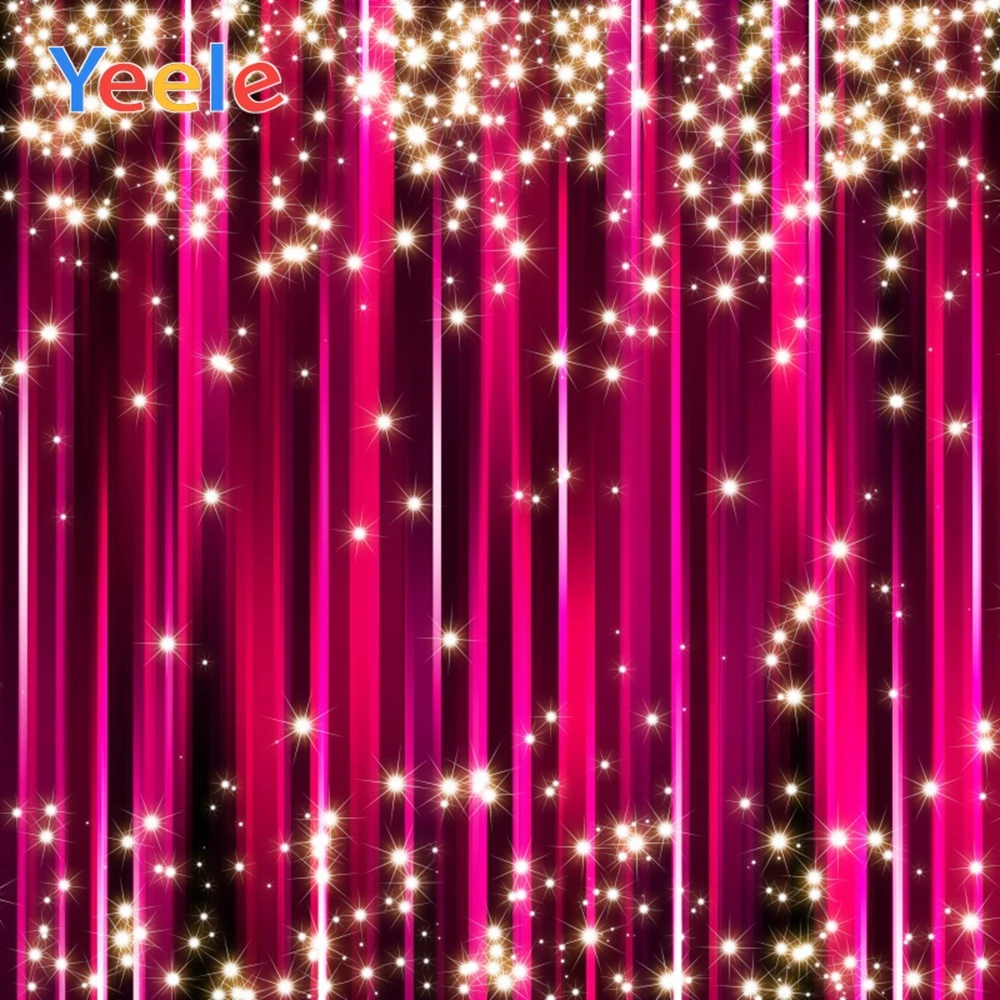 

Yeele Dreamy Glitter Stage Curtain Poster Cartoon Scene Photography Backgroud Seamless Vinyl Photographic Backdrops Photo Studio