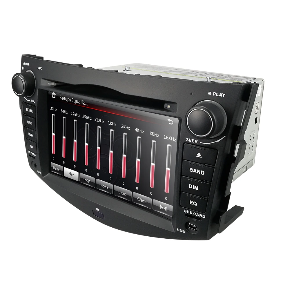 Discount free ship Crazy Sale Free Map 2Din Car GPS Navigation Car Stereo for Toyota RAV4 2006-2012 Bluetooth SWC USB SD ATV Touch Screen 4