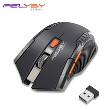 FELYBY high quality 2.4Ghz wireless USB gaming mouse & anti-fingerprint durable professional 2400 DPI mice for computer