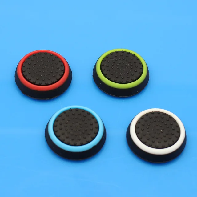 Best Price 80pcs/lot Silicone 4Color Thumbstick Grips Cap Thumb Stick 3D Joystick Grips cap For PS4 PS3 Xbox360 Xbox one Controller