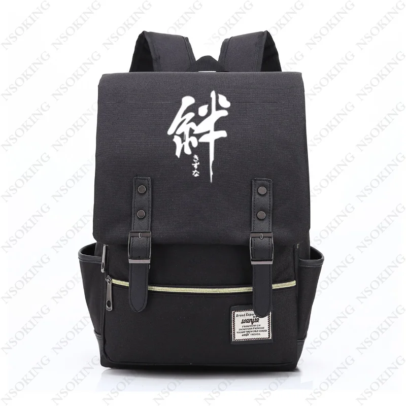 Рюкзак Наруто модный винтажный рюкзак для путешествий для мужчин и женщин персонализированный аниме студенческий уличный холщовый рюкзак унисекс - Цвет: 026