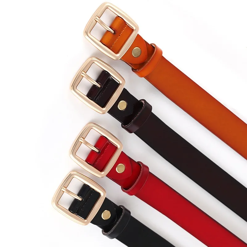 Ремень COWATHER из натуральной воловьей кожи для женщин 2019|pin buckle|belt cowbrand women belt |