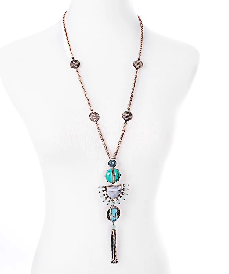 Brand Jewelry Stella Design Totem Tassel Pendant Necklace Dot font b Women b font Fashion Boutique