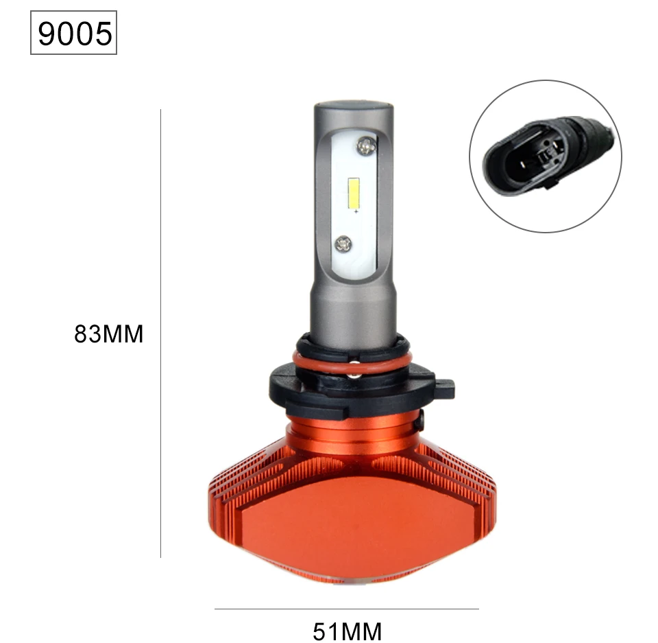 LED H7 led h4 Car Headlight H3 H8 H1 H11 luces led para auto 9005 9006 80W 8000LM 12V 24V Ampoule Kit Super Bright Fanless Beam (12)