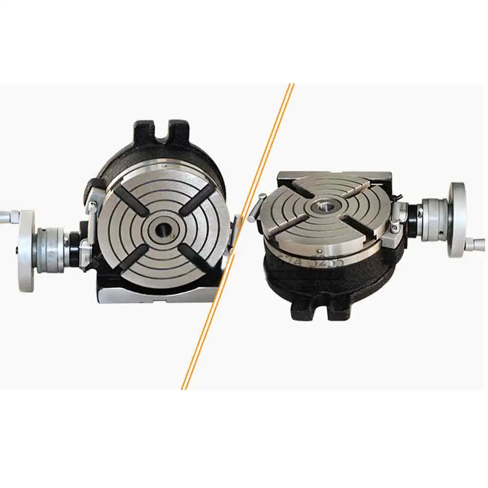 Free shiping HV6 diameter 150mm vertical and horizontal dual purpose milling machine horizontal vertical rotary table