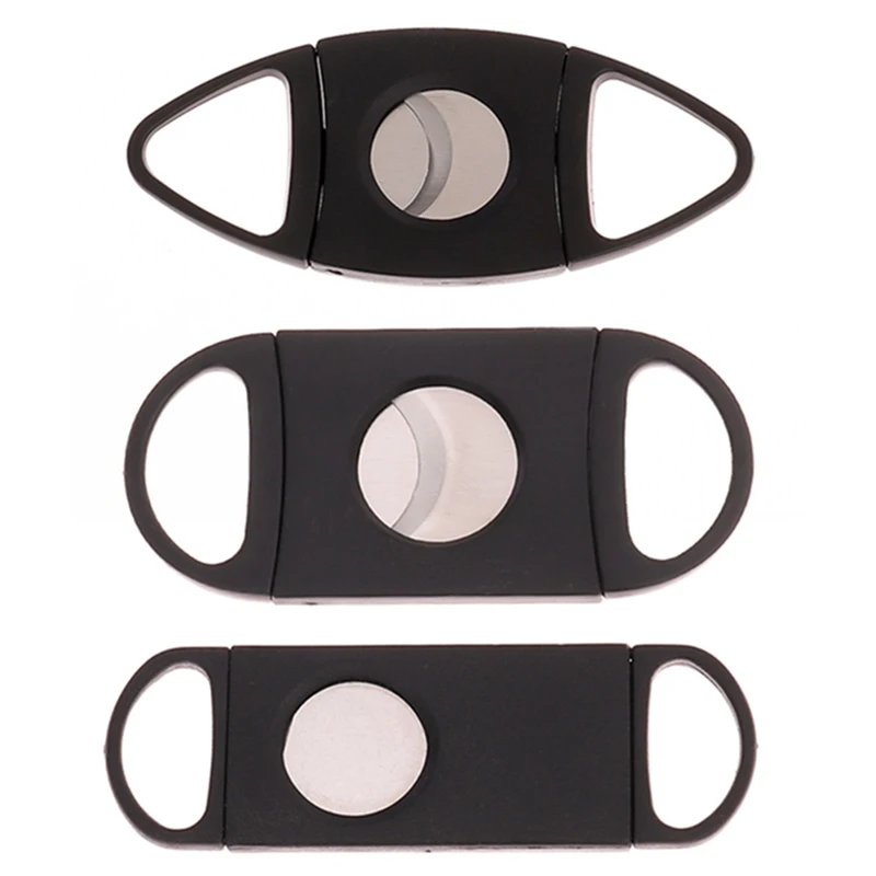 

Double Blades Stainless Steel Cigar Cutter Cigar Scissors Pocket Gadget Knife Smoking Accessories Guillotine