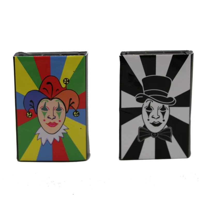 

1 PCS Clown Synchro Box Magic Tricks Clown Match Box Magic Props Close Up Street Magic Accessories Illusion