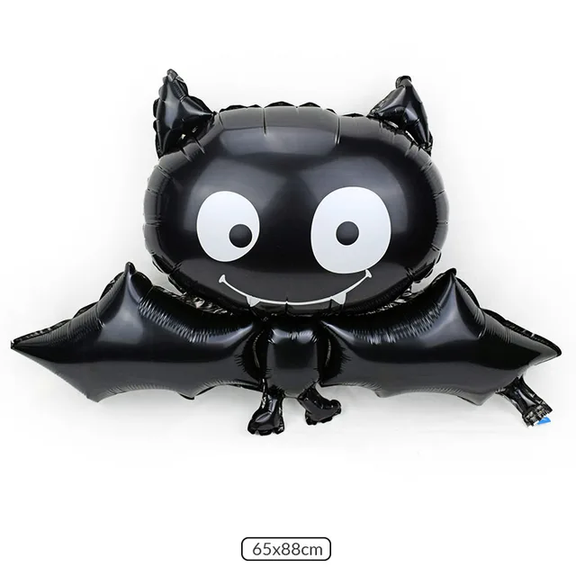 123 Party Halloween Decoration Balloons Large Bat Foil Balloons