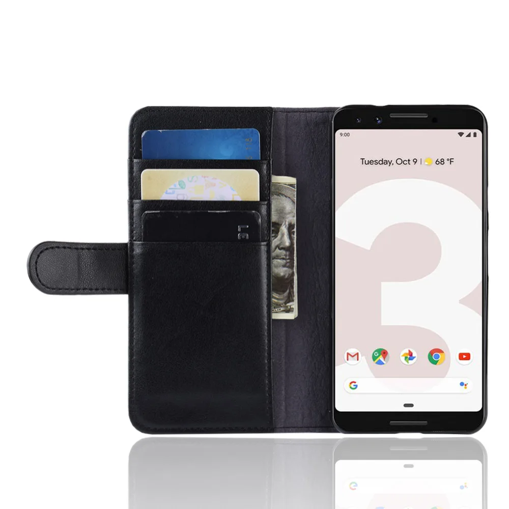 Подлинная Кожаный чехол для Google Pixel 3a Дело люкс Флип PU кожаный чехол Премиум чехол для Google Pixel 3a G020A/E/F/G/H Case