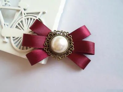 2017 Real Gran venta Broches De cinta Juego De Tronos coreano hecho a mano Retro broche bellezas moño insignia pequeño lazo Collar flor 2017 Real Gran venta Broches De cinta Juego De Tronos coreano hecho a mano Retro broche bellezas moño insignia pequeño lazo Collar flor