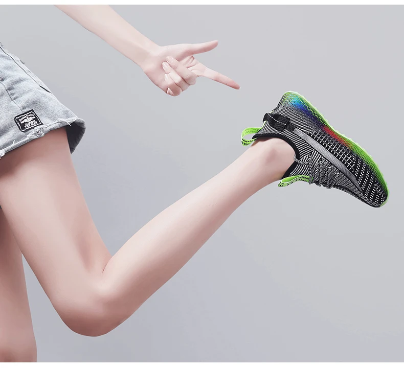Лидер продаж, женская обувь на плоской подошве, тренд Flyknit, Брендовые женские кроссовки, обувь для бега, zapatillas mujer, 2019, женская спортивная