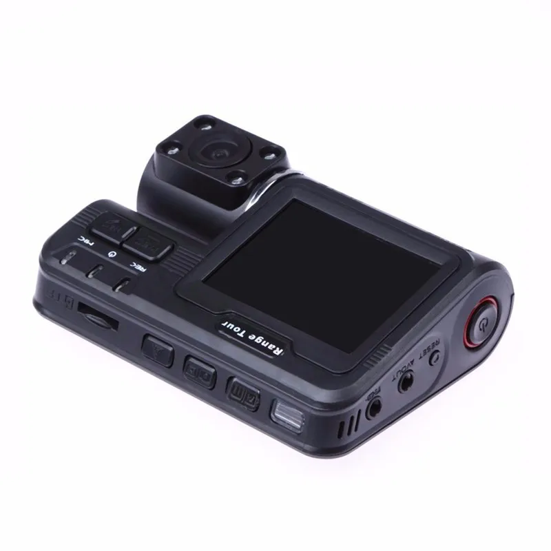 Диапазон Тур двойной объектив Автомобильный видеорегистратор Камера рекордер i1000s Dash Cam черная коробка Full HD 1080 P 140 градусов с видеорегистратор заднего вида