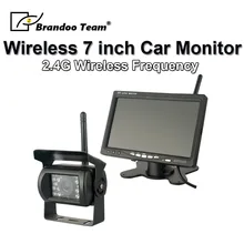 7 TFT LCD Car Rear View Backup Camera Kit Wireless Full HD Monitor Reversing Parking System