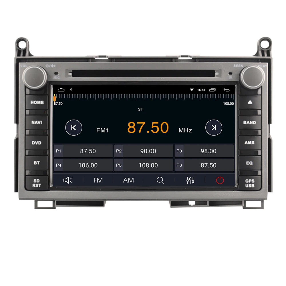 Top Eunavi 2 din Quad core Android 8.1 Car DVD For TOYOTA AVENSIS 7 inch Radio GPS Navi Stereo head unit Multimedia player in dash 2