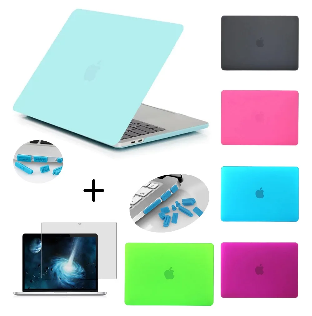 

YRSKV-New Matte Laptop Case Cover For Apple macbook Pro 13.3 CD ROM inch model : A1278 Screen film + dust plug