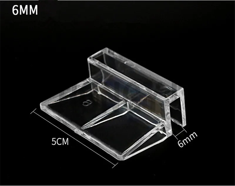 HONGYI/4 шт. акриловый аквариум кронштейн аквариум крышка Кронштейн Крышка поддержка полки fish tank поставки 6 мм/8 мм/ 10 мм/12 мм - Цвет: 6mm