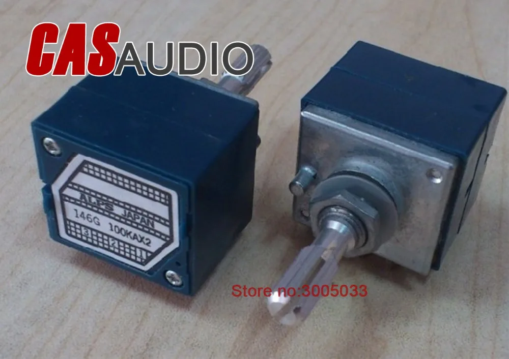 Genuine 50K Ohm ALPS Dual Potentiometer POT For Amplifier Preamp Headphone AMP