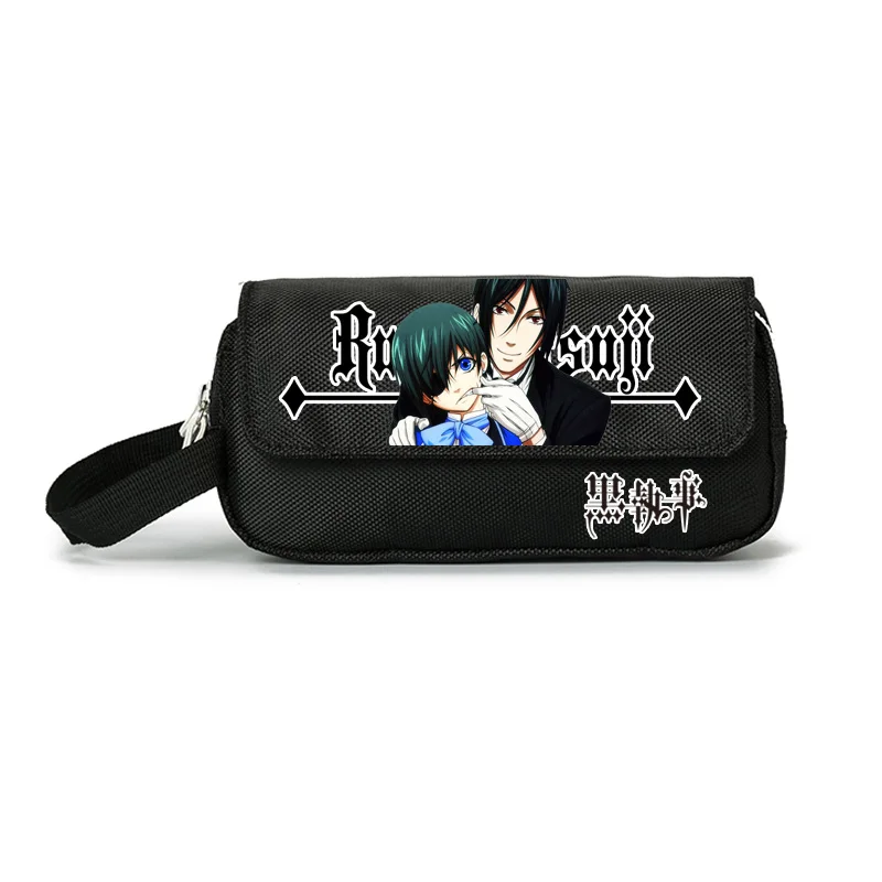 Black Butler Ciel Anime Canvas Large Pencil Bag