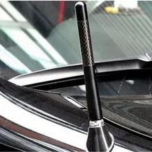 4," авто автомобиль внедорожник пикап углеродного волокна короткая радио антенна для HONDA MAZDA peugeot Citroen VW Opel Skoda Kia hyundai Audi